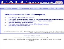 Tablet Screenshot of calcampus.com